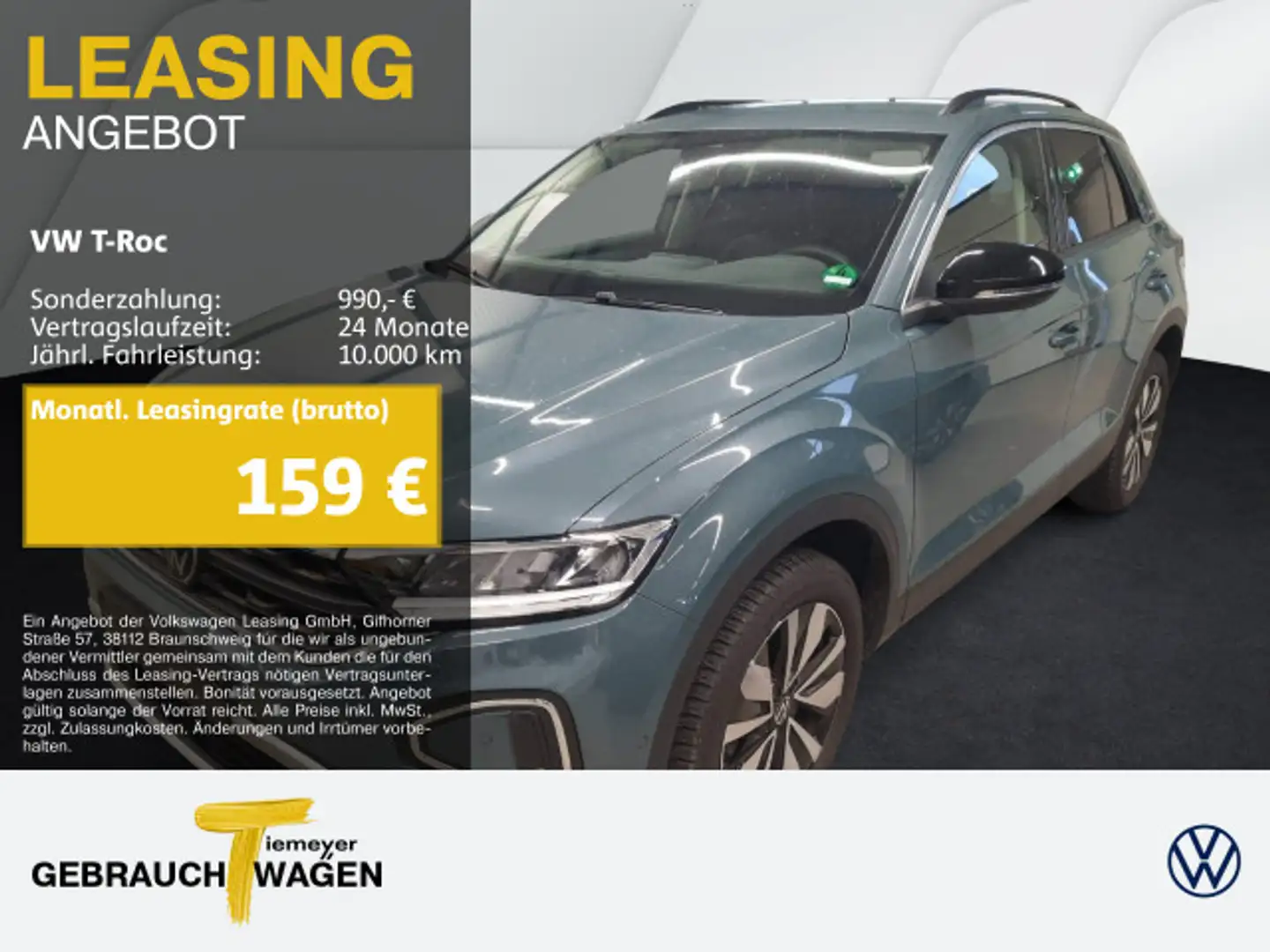 Volkswagen T-Roc 1.0 TSI GOAL LM17 NAVI SITZHZ LED Blau - 1
