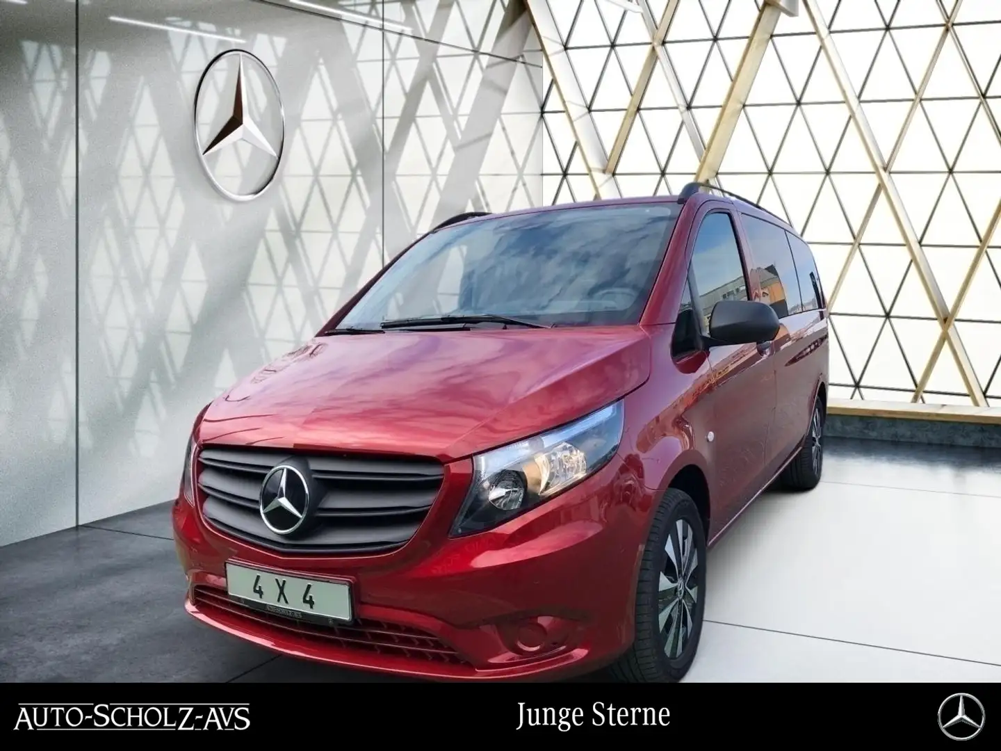 Mercedes-Benz Vito 116 CDI 4x4 Tourer PRO Lang AHK*Tempmatic** Rot - 1