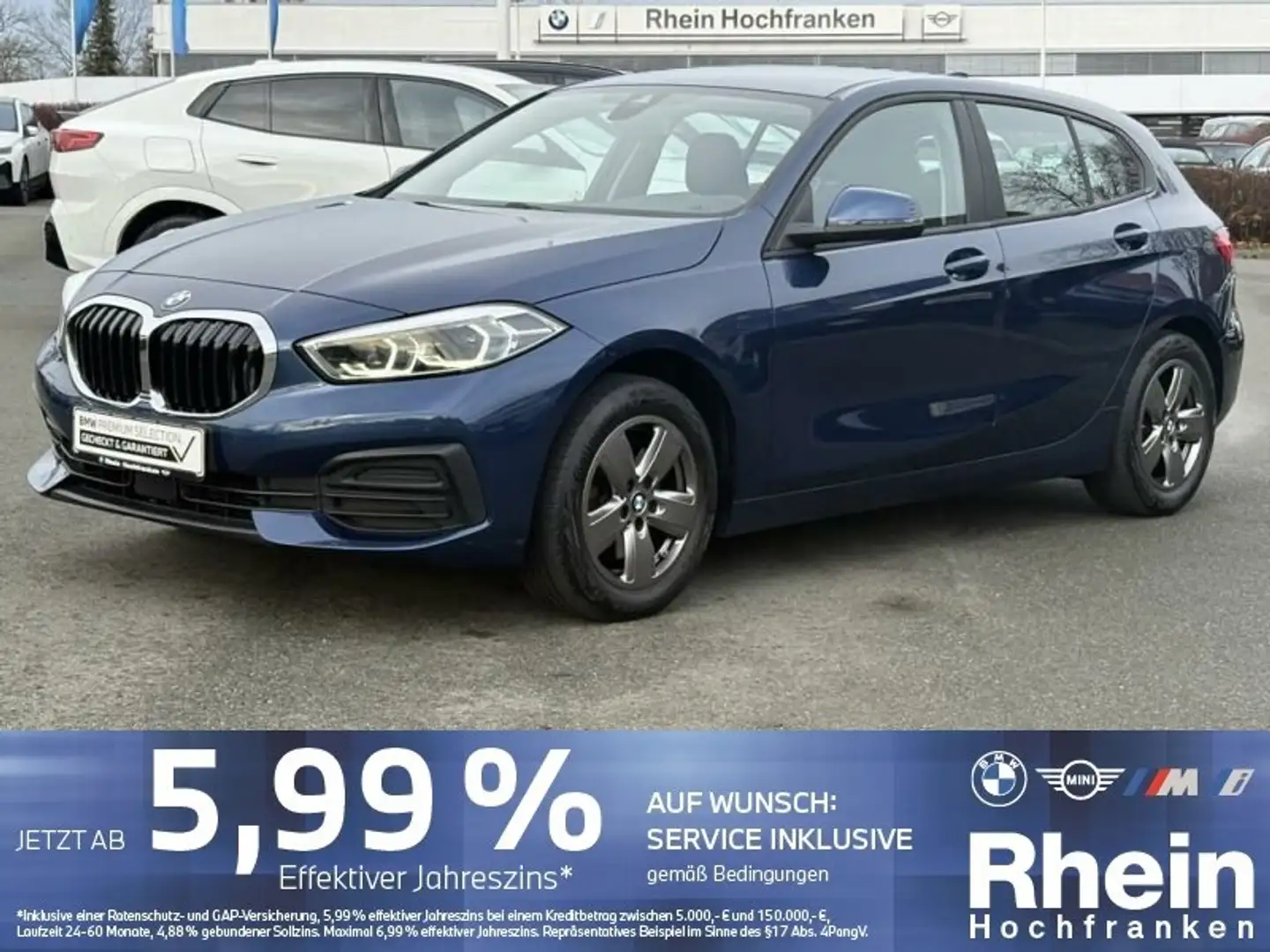 BMW 118 i Advantage LED NAVI DAB SHZ APPLECARPLAY Blau - 1