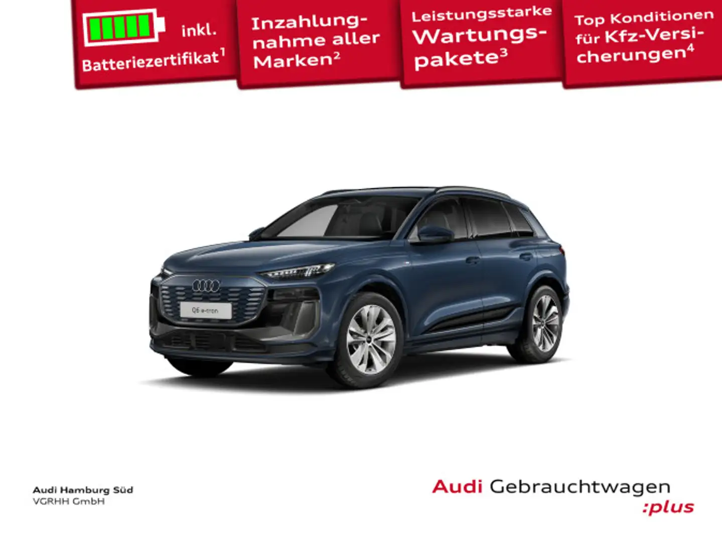 Audi Q6 e-tron performance S LINE/B&O/PANO/HUD/LED+ Blau - 1