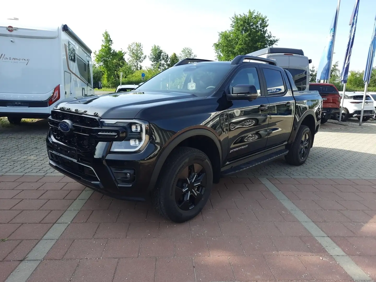 Ford Ranger Doka 2.3l Stormtrak PHEV Laderaumrollo Negru - 2
