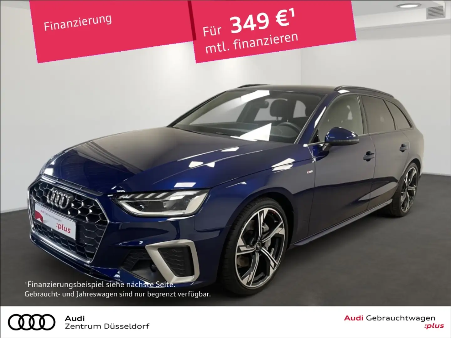 Audi A4 Avant 40 TDI S tronic S-LINE AHK KAMERA MMI Bleu - 1