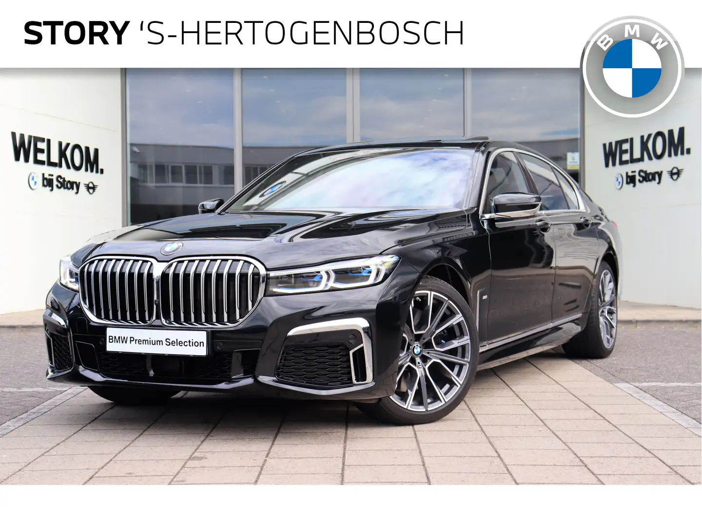 BMW 740 7-serie 740d xDrive High Executive M-Sport Automaa Fekete - 1