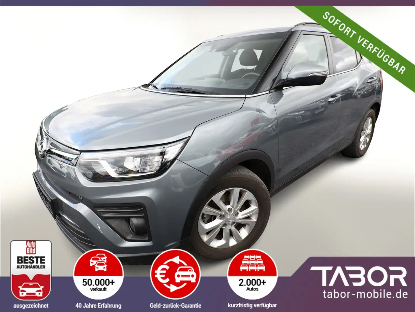 SsangYong Tivoli 1.5 T-GDI 163 Aut. Onyx Kam SHZ Temp LM16 Grau - 1