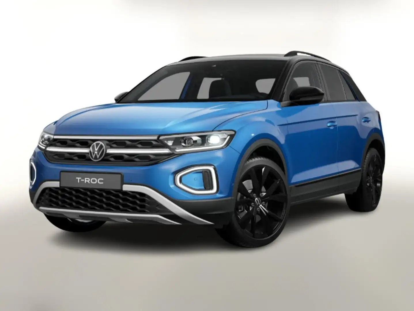 Volkswagen T-Roc Style 1.5 TSI DSG BlackP Matrix Nav IQ 19Z 110 ... Blau - 1