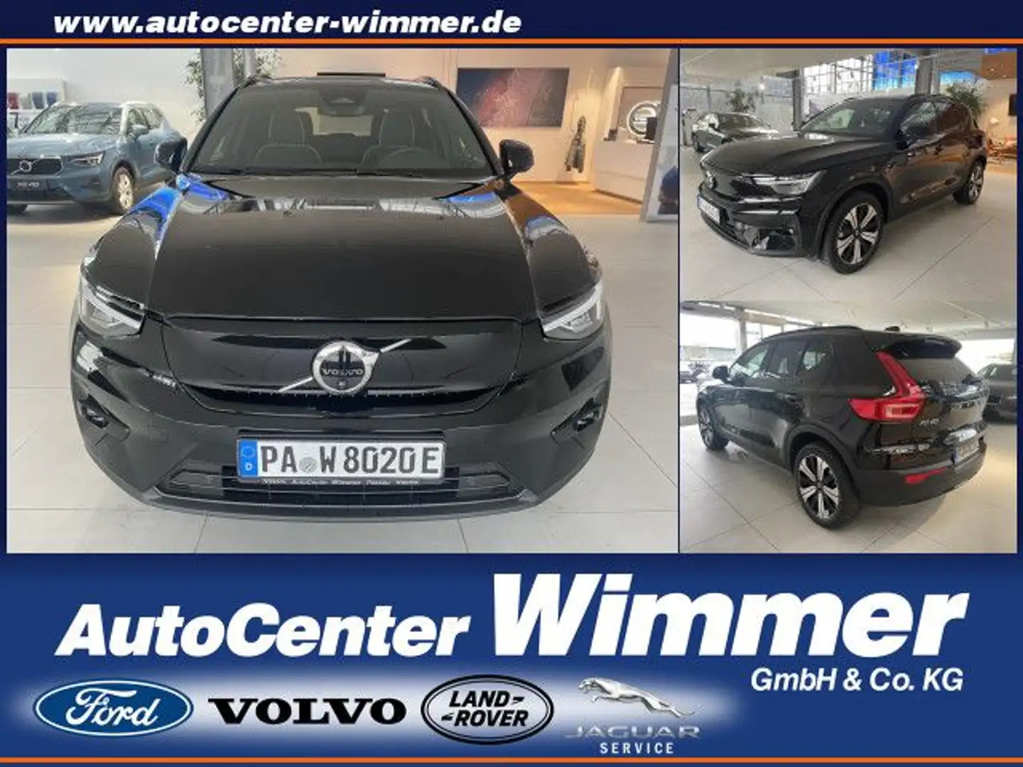 Volvo XC40 Recharge Single Motor Ultimate Winter+Panoram Schwarz - 1