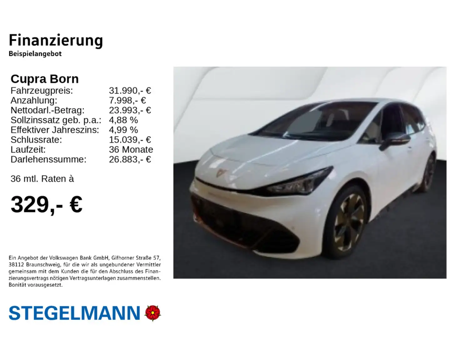 CUPRA Born 170kW/77kWh *LED*Navi*Kamera* Weiß - 2