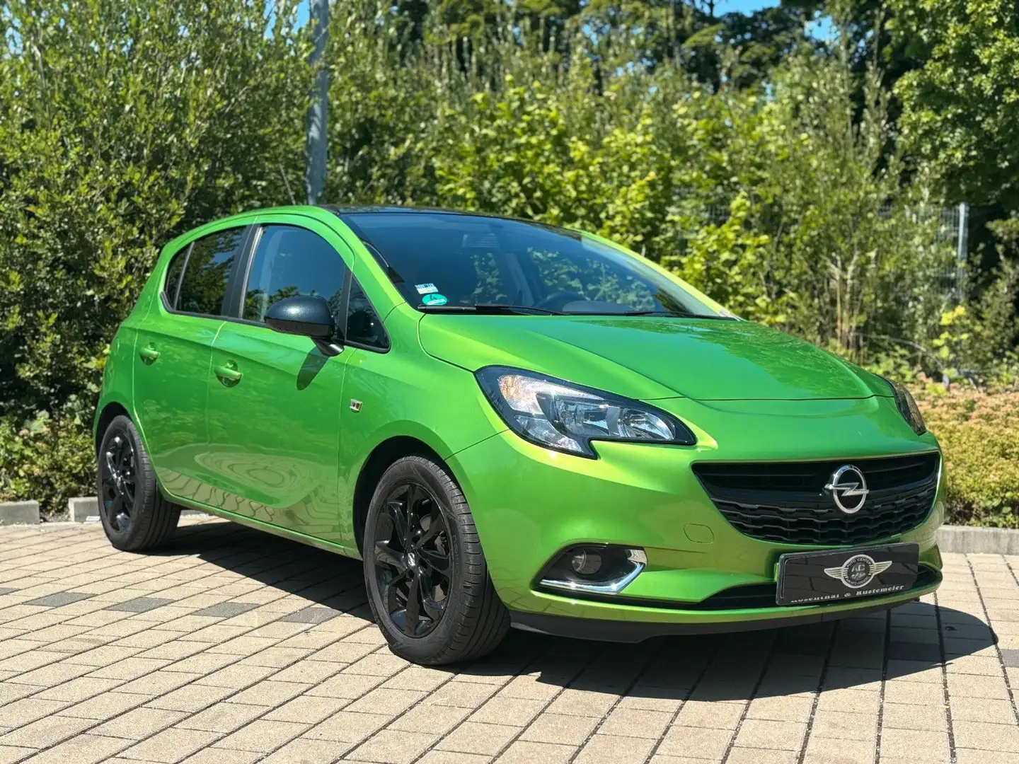 Opel Corsa E/Color Edition/TÜV/Klima/City Grün - 1