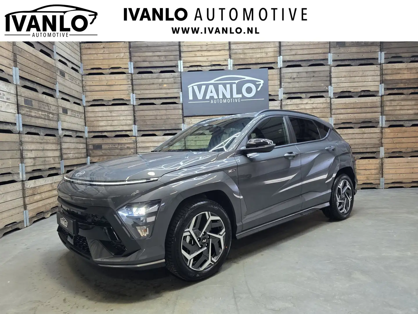 Hyundai KONA 1.6 GDI HEV N Line Navi Stoelverwarming Clima Acht Grijs - 1