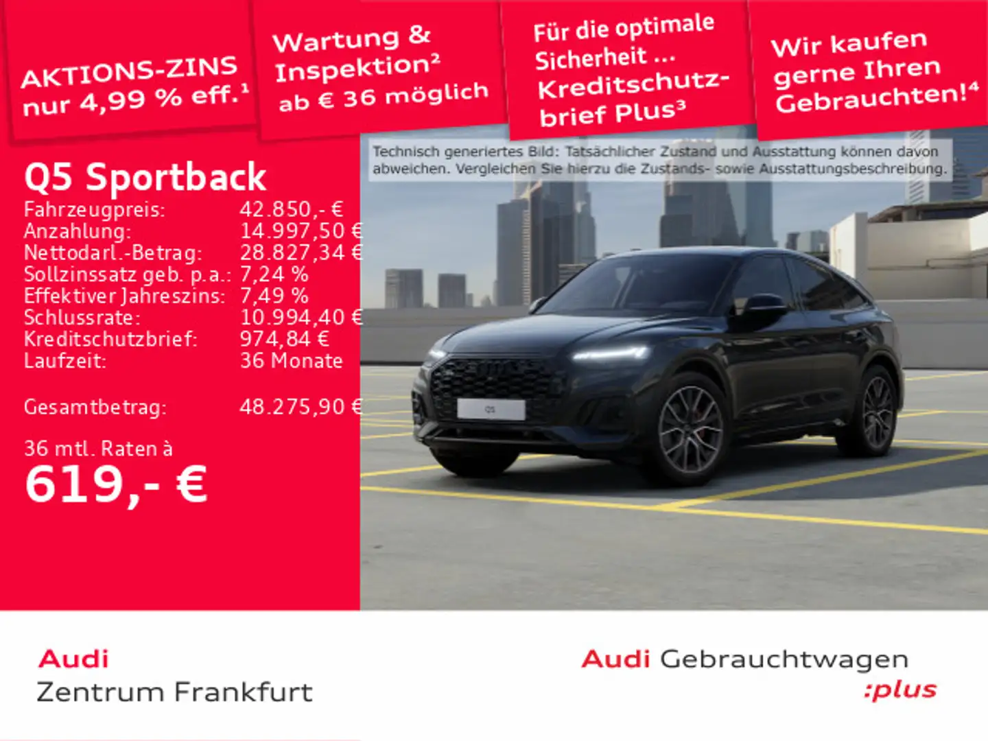 Audi Q5 40 TDI quattro S tronic S line Matr Schwarz - 1