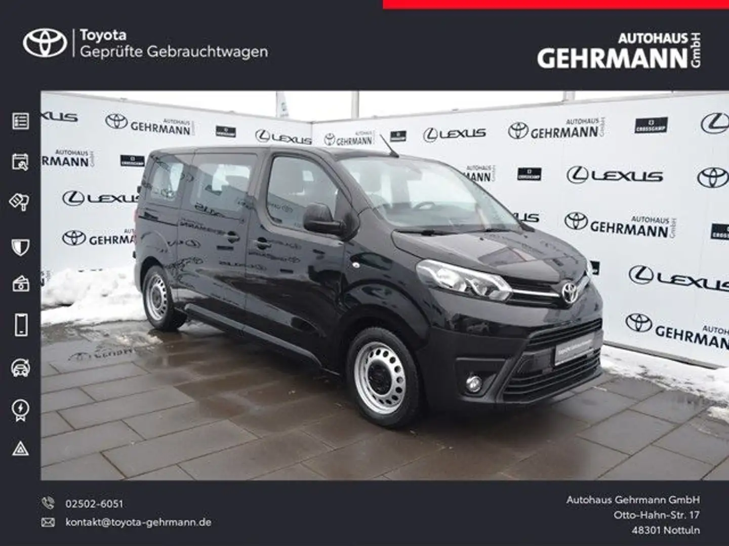 Toyota Proace L1 Kombi Comfort*CarPlay*Navi* Noir - 1