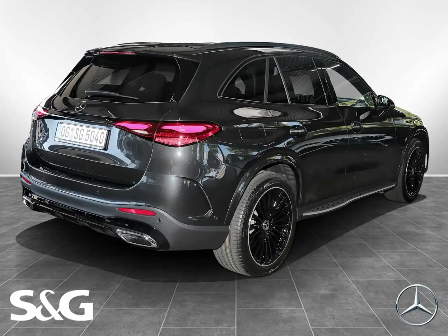 Mercedes-Benz GLC 300 d 4M AMG Night+MBUX+360°+DIG-LED+AHK+HuD Grigio - 2