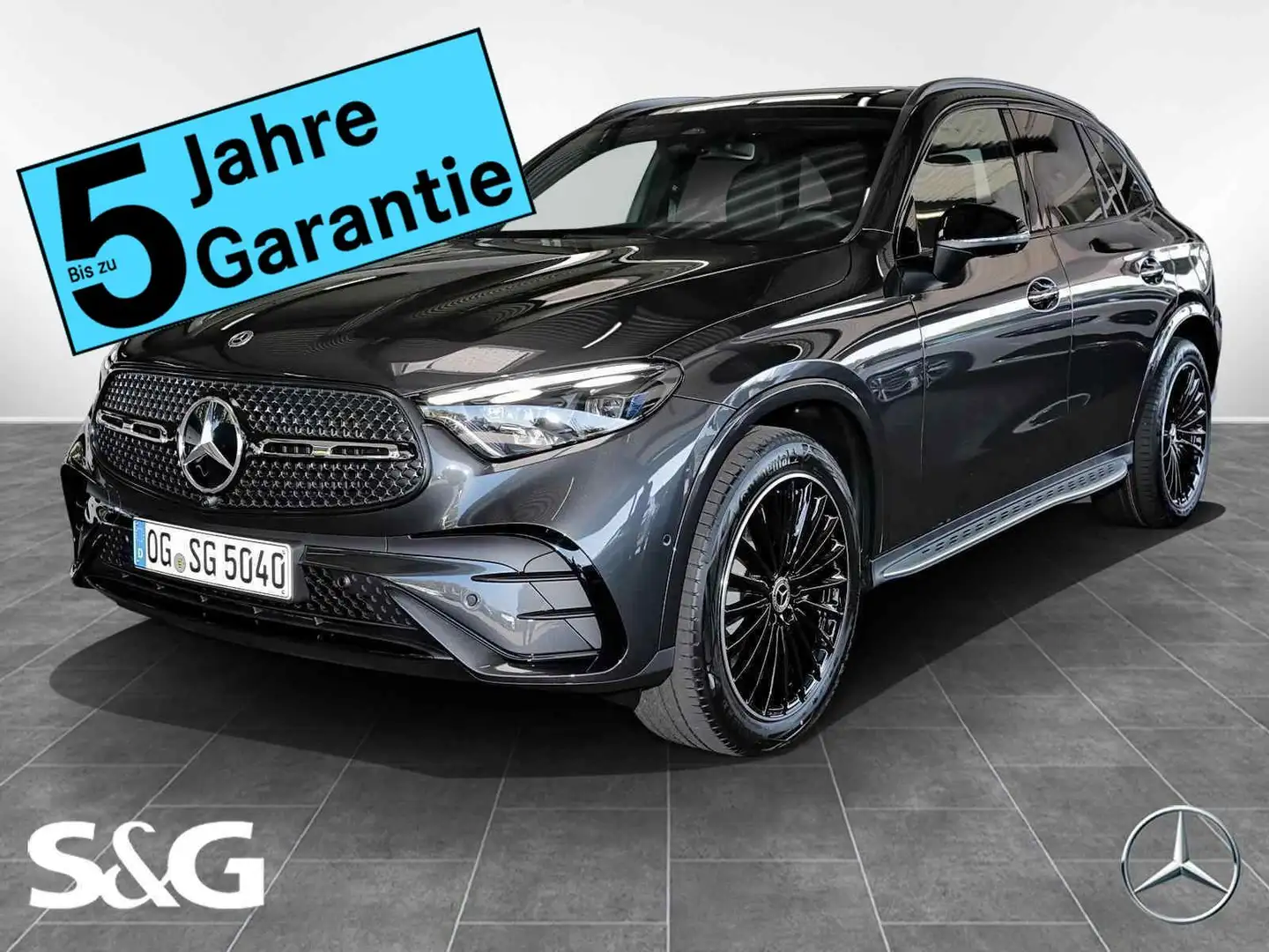 Mercedes-Benz GLC 300 d 4M AMG Night+MBUX+360°+DIG-LED+AHK+HuD Grigio - 1