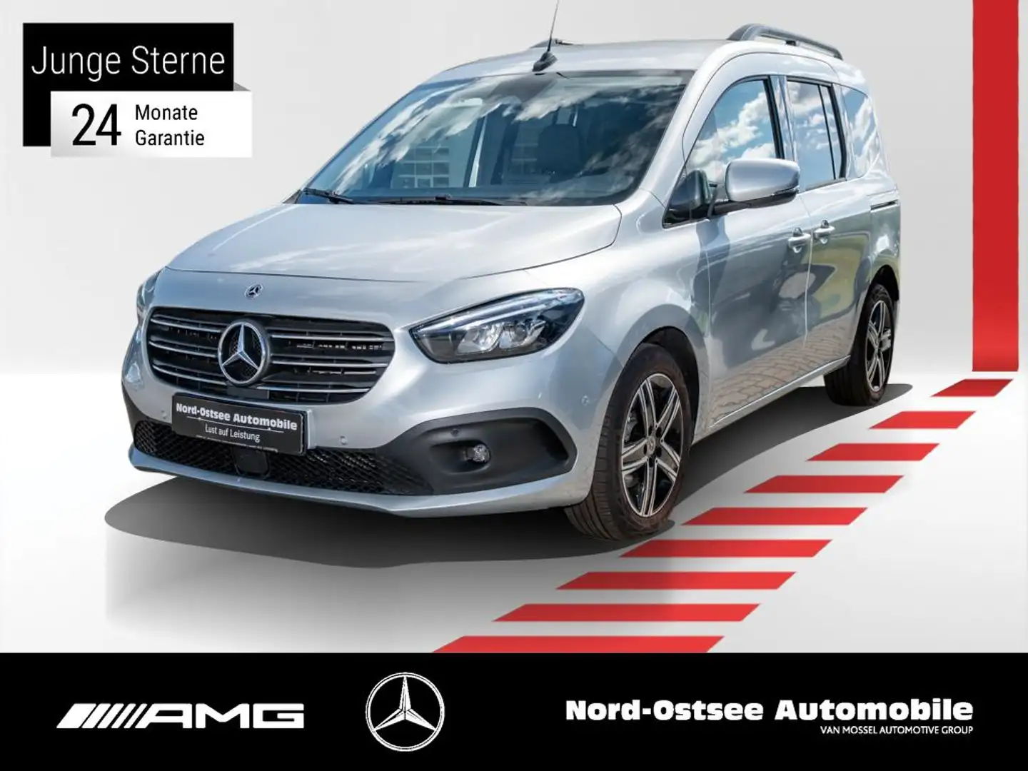 Mercedes-Benz T-Class T 180 AUTOMATIK MOPF PROGRESSIVE LED MBUX Zilver - 1