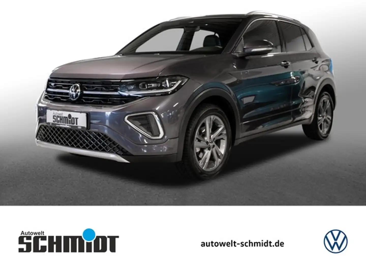 Volkswagen T-Cross 1,0 TSI DSG R-Line Matrix Navi R-Kamera AHK Grijs - 1