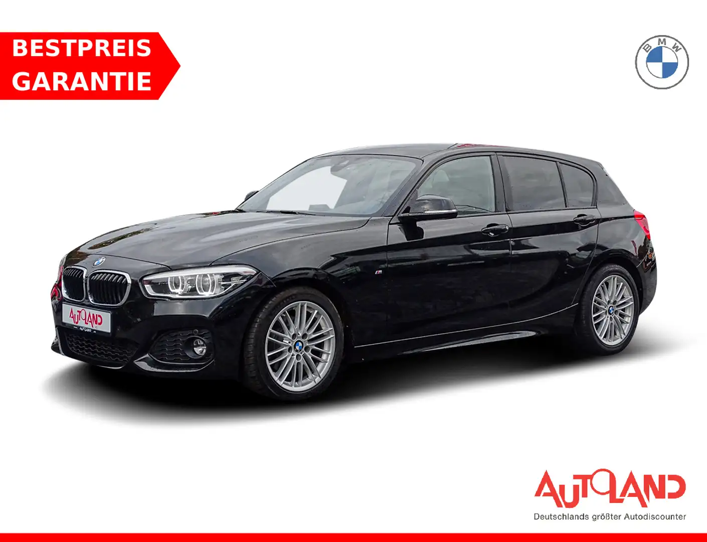 BMW 120 120d M Sport LED Navi Klimaaut. PDC HarmanKardon Schwarz - 1