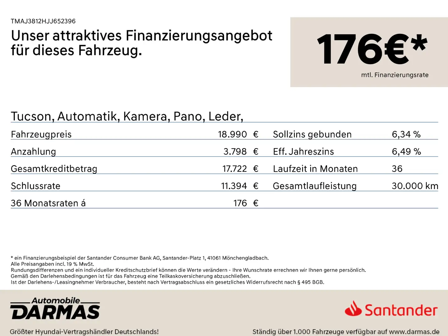 Hyundai TUCSON Tucson, Automatik, Kamera, Pano, Leder, Noir - 2