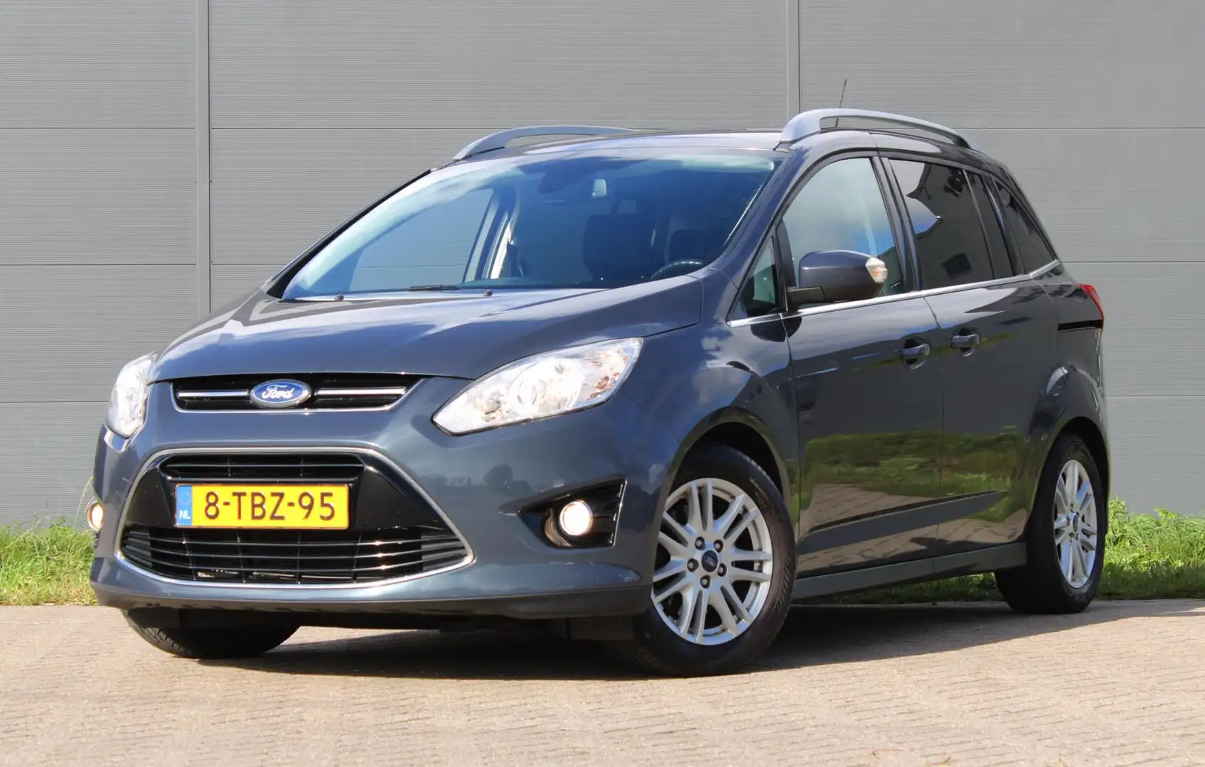 Ford Grand C-Max 1.0 Titanium Navi Trekhaak Voorruitverwarming 125P Gris - 2