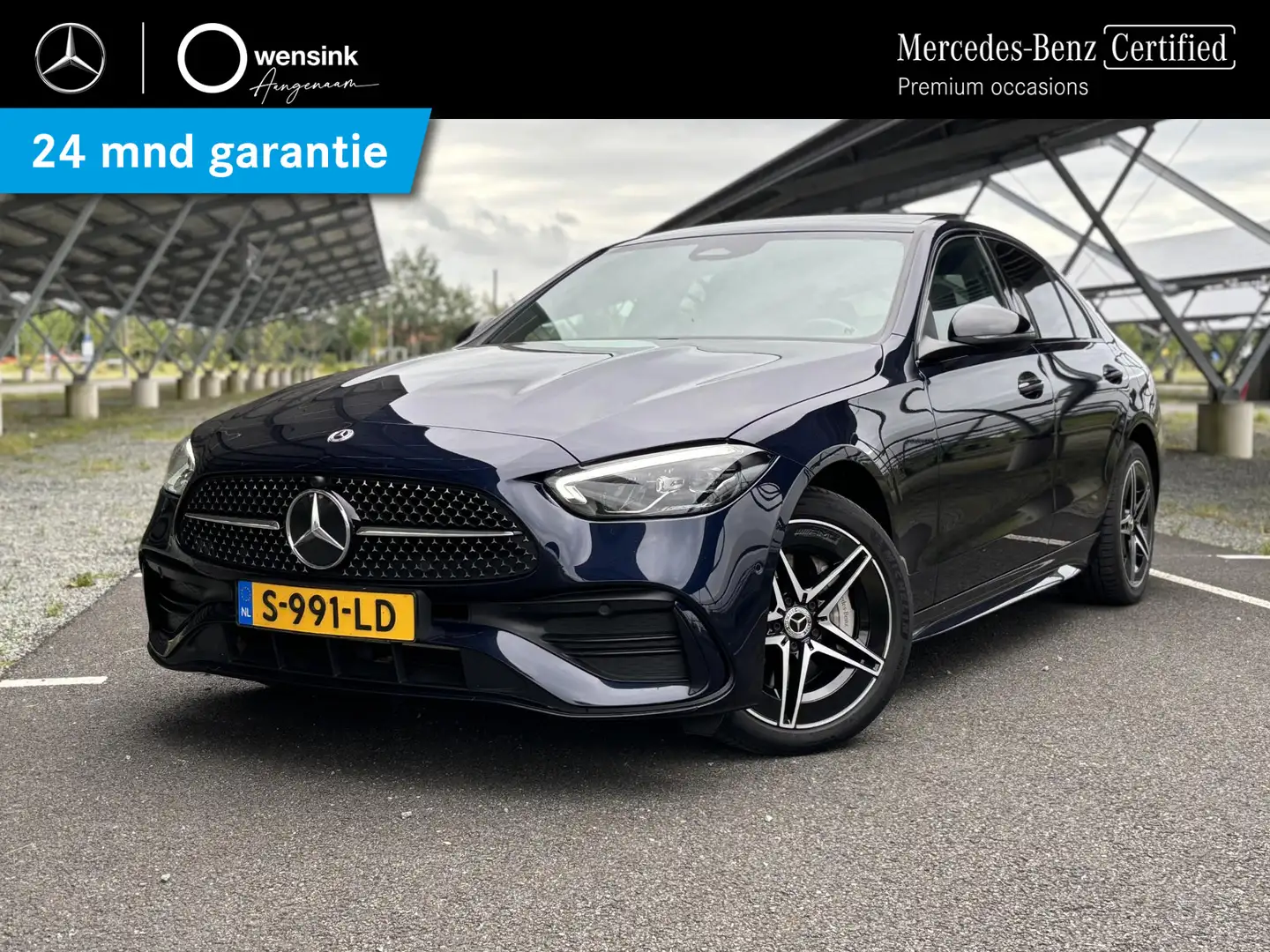 Mercedes-Benz C 300 e AMG Line Limited | Night | Panoramadak | Sfeerve Blauw - 1