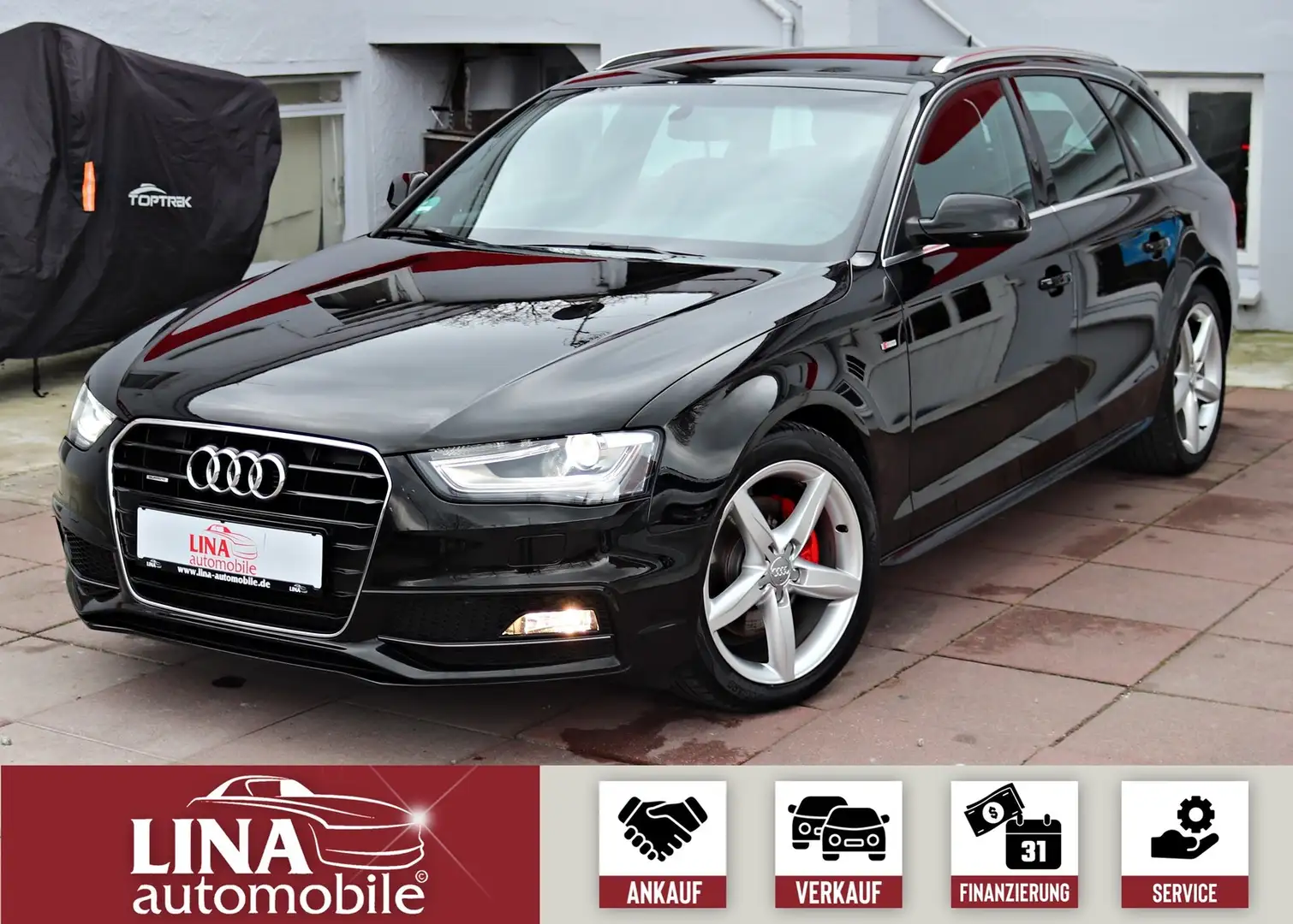 Audi A4 2.0 TDI Quat. S-Line*Navi*Leder*177Ps*18" Schwarz - 1