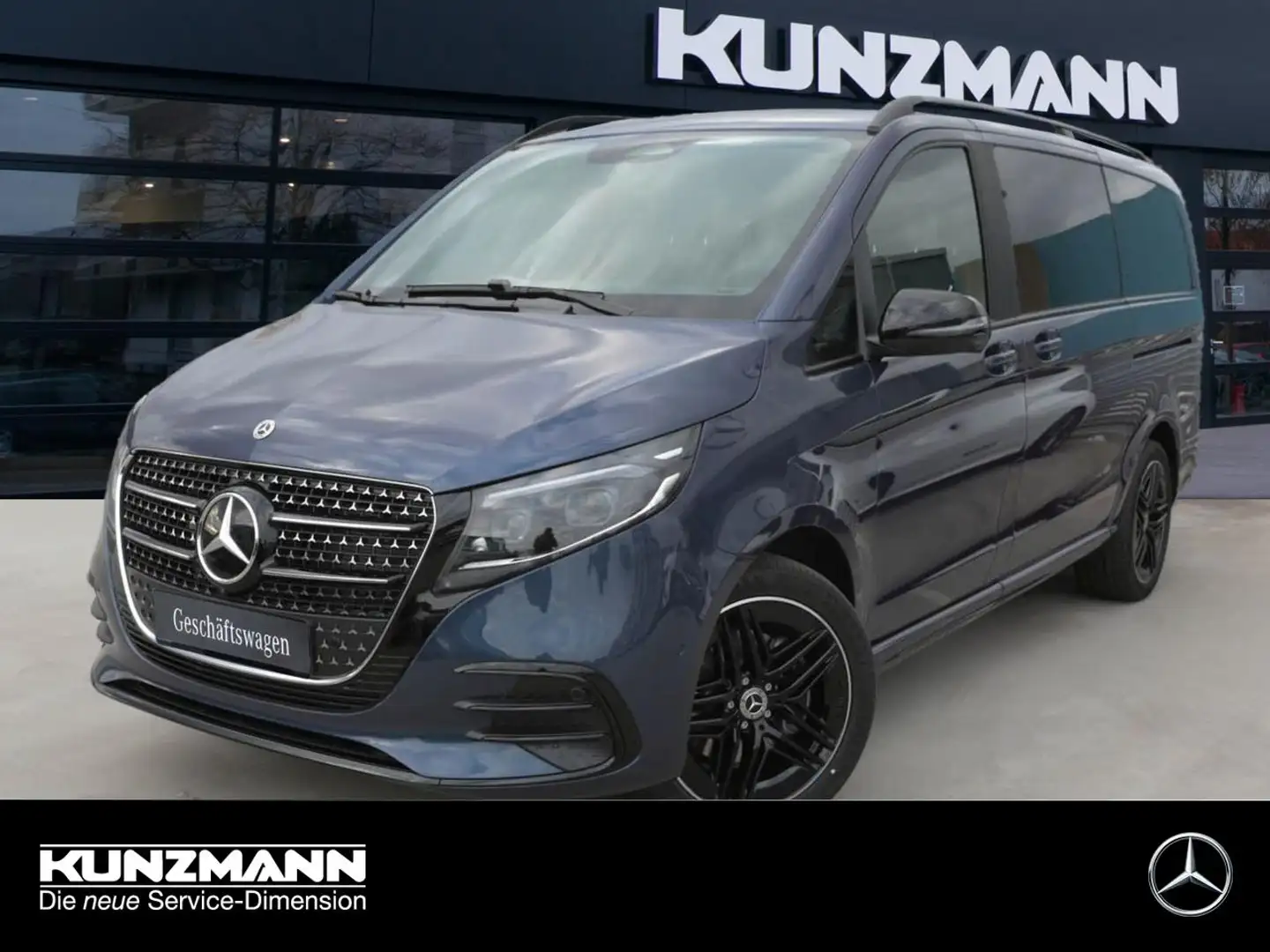 Mercedes-Benz V 300 d 4MATIC AVANTGARDE Lang AMG Night Panorama Bleu - 1