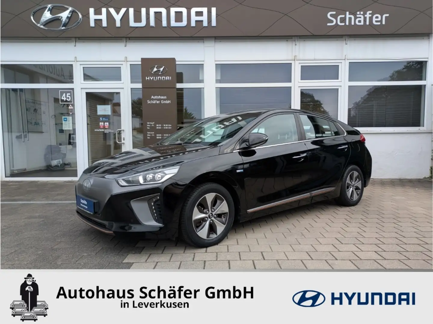 Hyundai IONIQ Premium Elektro Navi Leder SHZ Temp Klimasitze Len Schwarz - 1