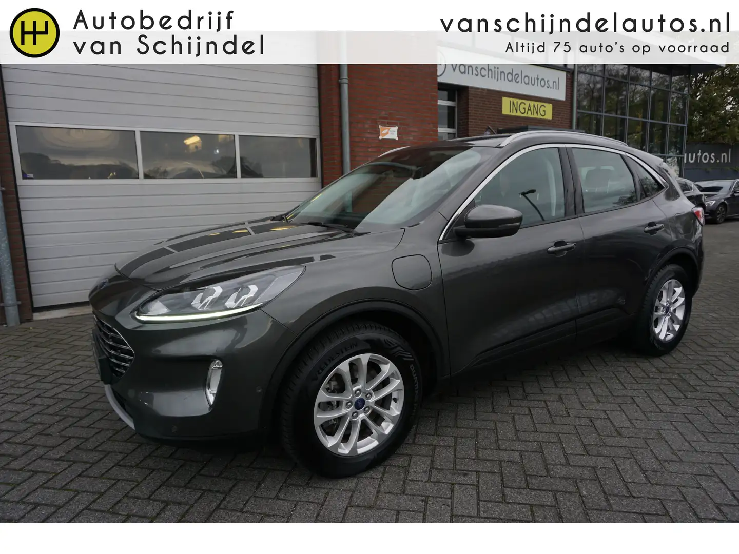 Ford Kuga 2.5 PHEV TITANIUM LUXE VOLLEDIG DEALER ONDERHOUDEN Grijs - 1