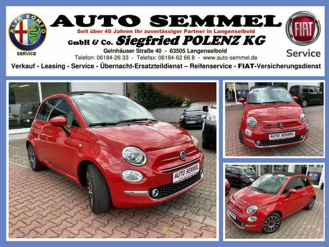 Imagine Fiat 500C 1.0 GSE Hybrid Red