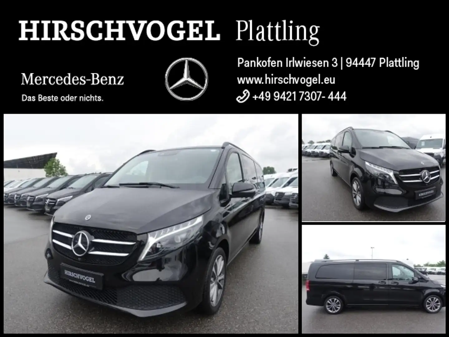Mercedes-Benz V 300 d AVANTGARDE extralang AIRMATIC 2xel.Türen Schwarz - 1