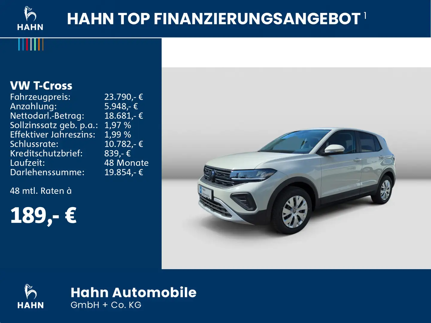 Volkswagen T-Cross 1,0TSI 70kW SITZHZG LED GANZJAHRESREIF Grau - 2