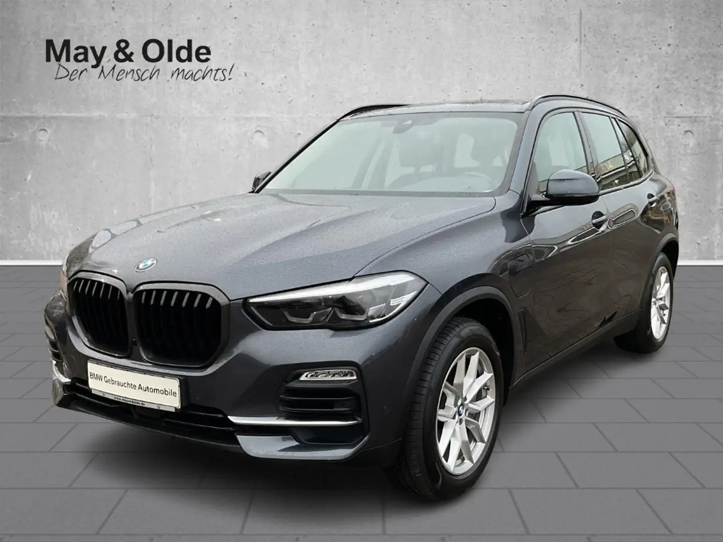BMW X5 xDrive45e Aut Leder LED Navi AHK Pano SHZ RFK Grau - 1