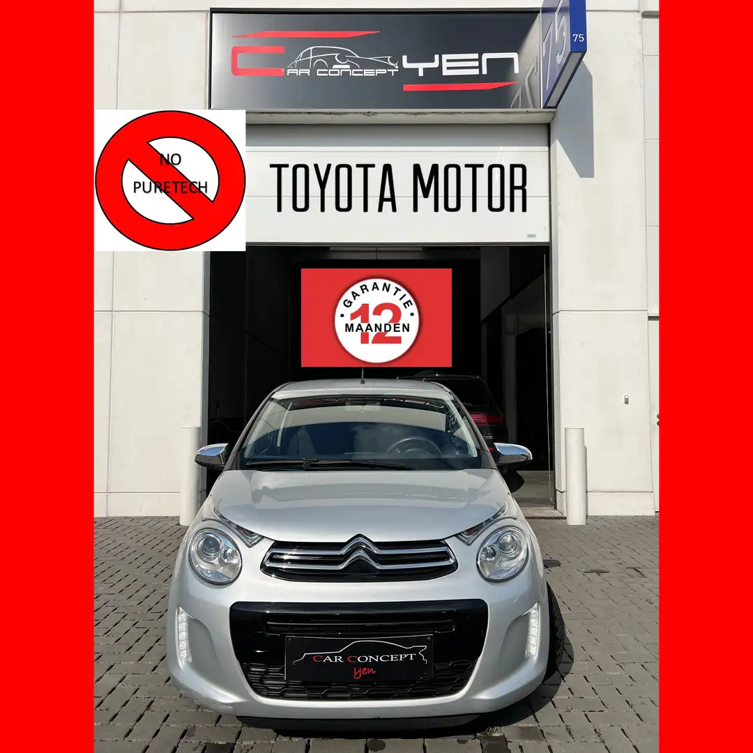 Citroen C1 1.0 VTi Shine*37.000KM!!!*Camera*Bluetooth*Alu Vel Argent - 2
