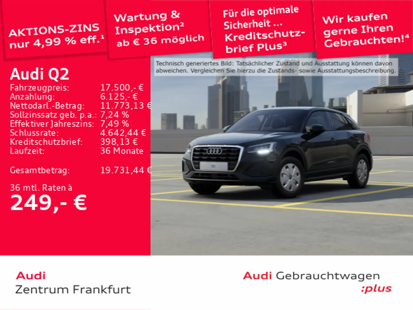 Audi Q2 30 TFSI LED DAB Tempomat Schwarz - 1