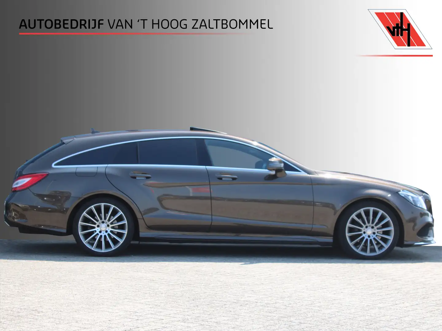 Mercedes-Benz CLS 220 Shooting Brake 220d AUT9 AMG Line SCHUIFDAK LEDER Marrón - 1