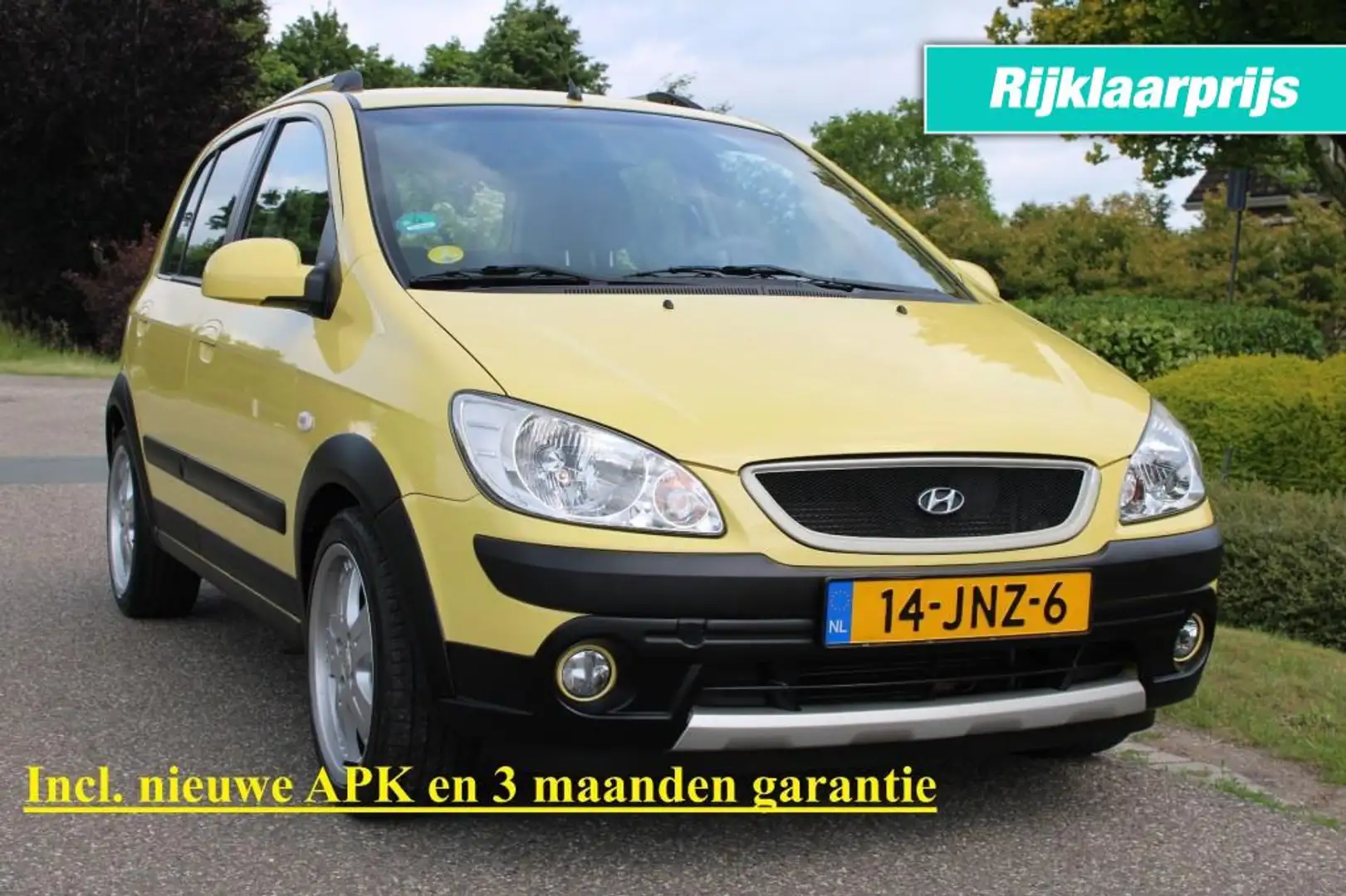 Hyundai Getz 1.4I 97pk Cross airco/el. pakket/trekhaak Jaune - 1