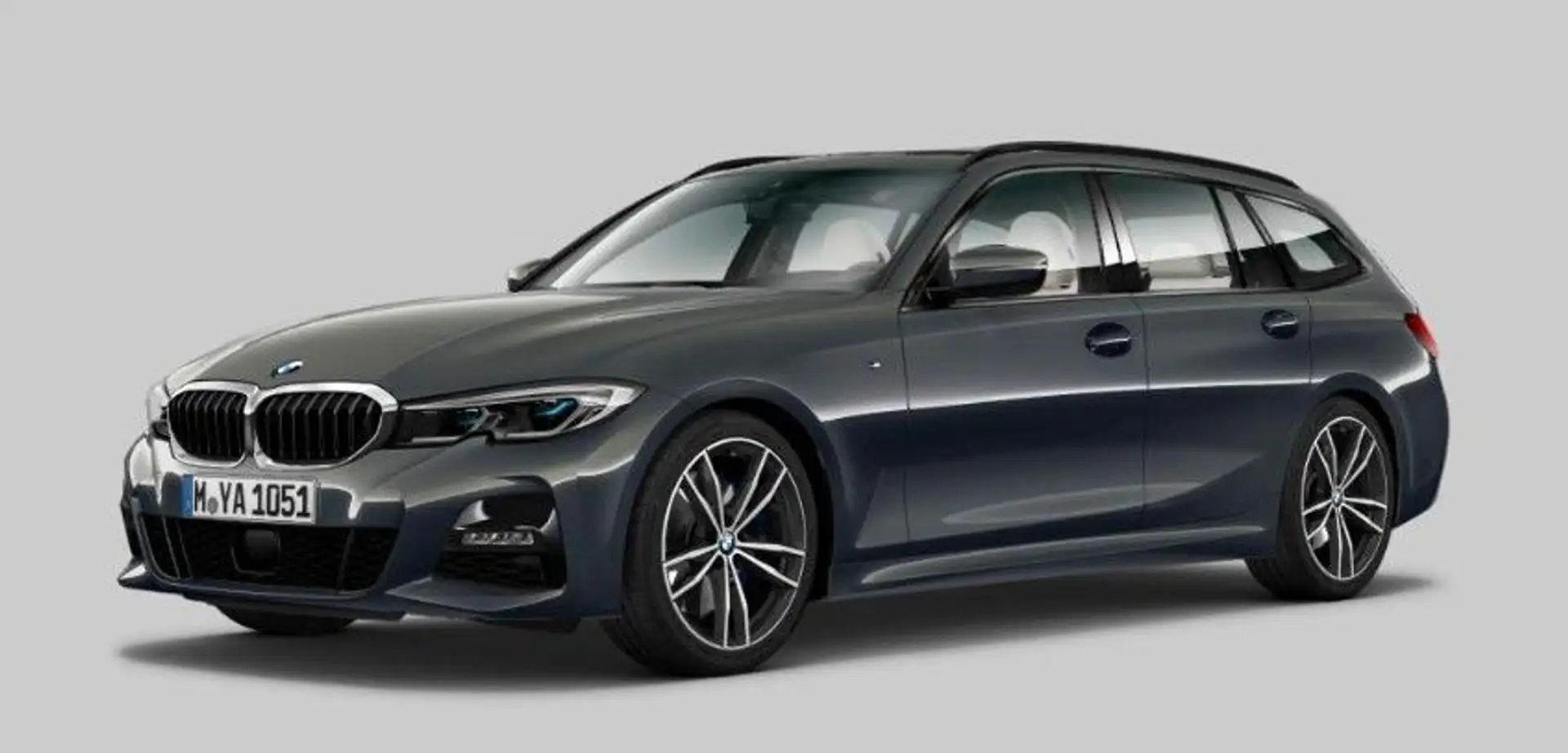 BMW 330 d M-Sport Toruing Laser*Pano*HUD*AHK*DrivingP Gris - 1