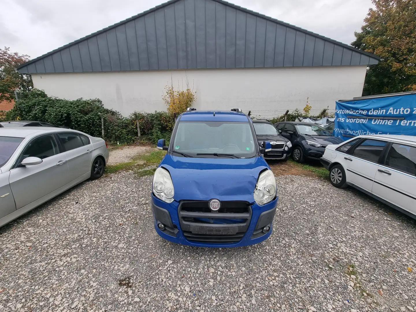 Fiat Doblo Emotion TüV 3/27 KD NEU Blauw - 2