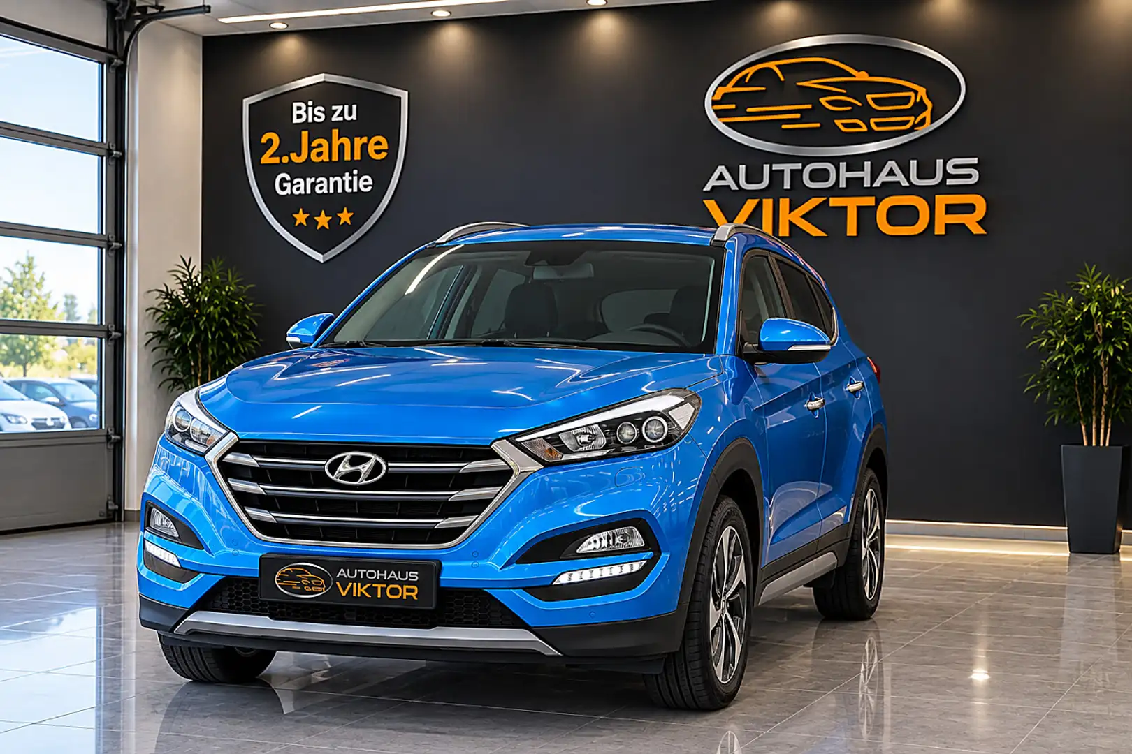 Hyundai TUCSON Tucson 1.7 CRDi DPF Style 2WD*Bis zu 24Monate G... Blau - 1