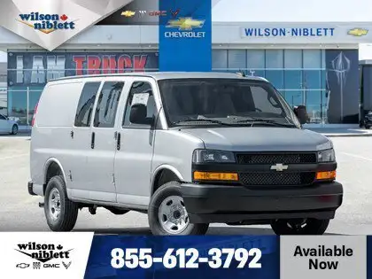 Silver 2025 Chevrolet Express Cargo Van Rear-Wheel Drive Automatic