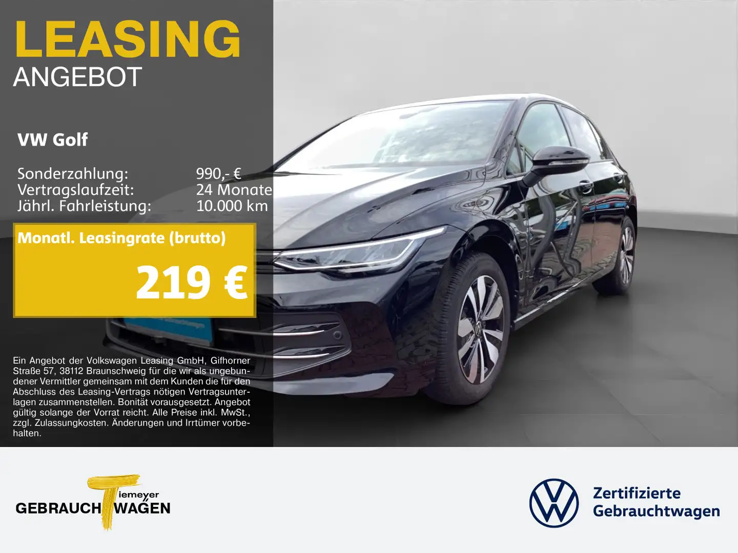 Volkswagen Golf 1.5 eTSI DSG GOAL NAVI ASSIST KAMERA Schwarz - 1