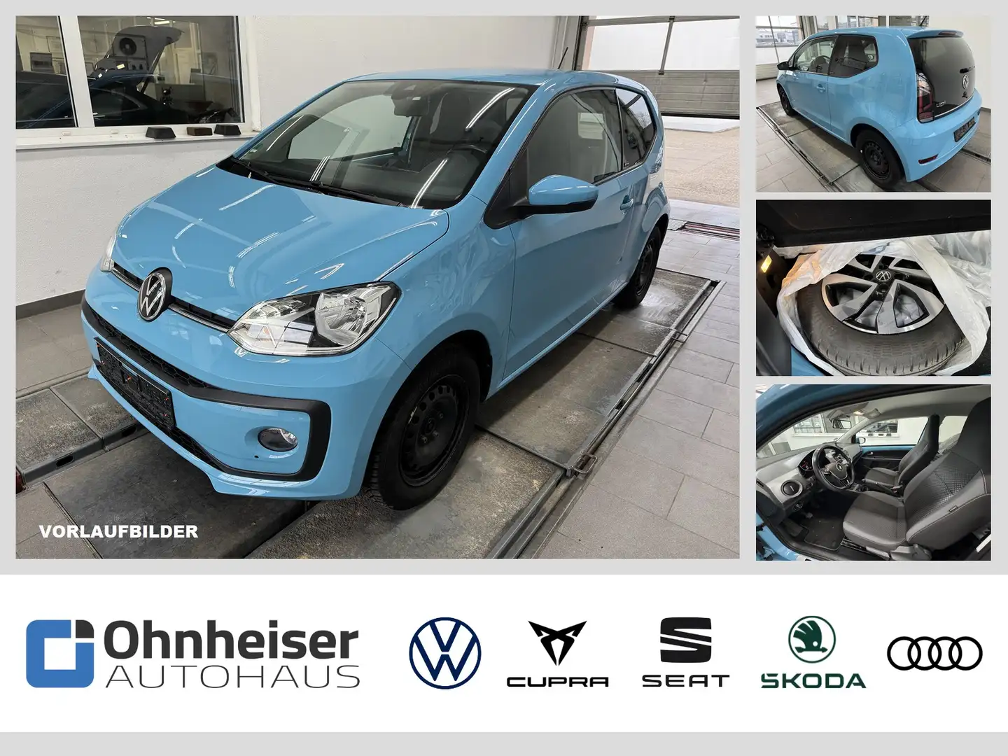 Volkswagen up! 1.0 Active SITZHEIZUNG*DAB+*ALU*LANE-ASSIST Blau - 1