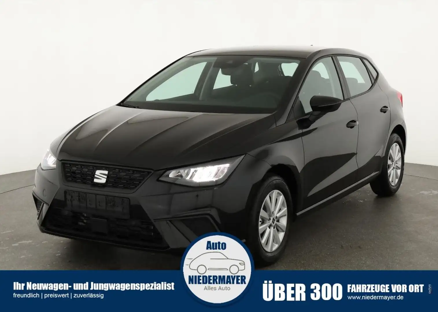 SEAT Ibiza 1.0 TSI Style. LED, Kamera, Parklenk, Winter, 5 J. Czarny - 1
