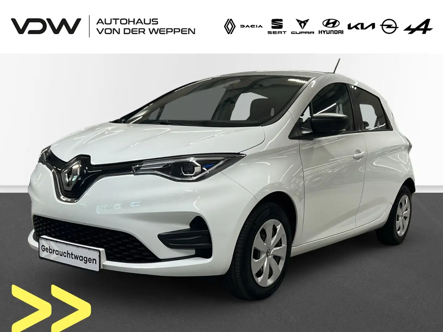 Renault ZOE Life inkl Batterie Klima Fenster el. Weiß - 1