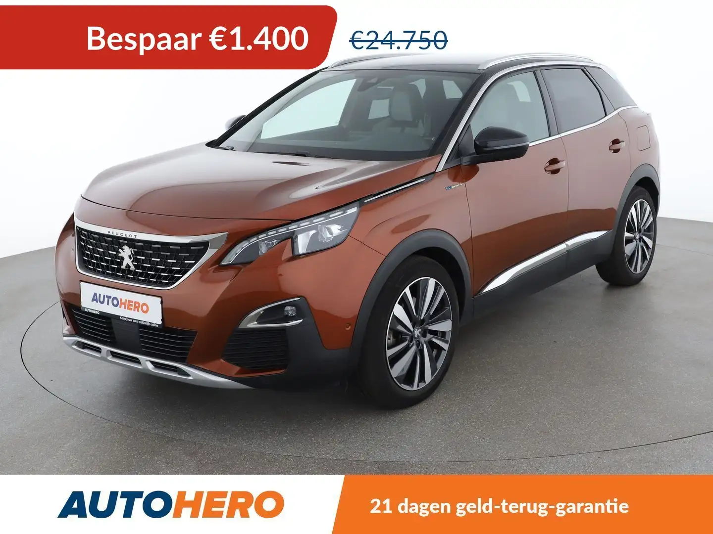 Peugeot 3008 1.6 Hybrid 4 300 GT Brązowy - 1