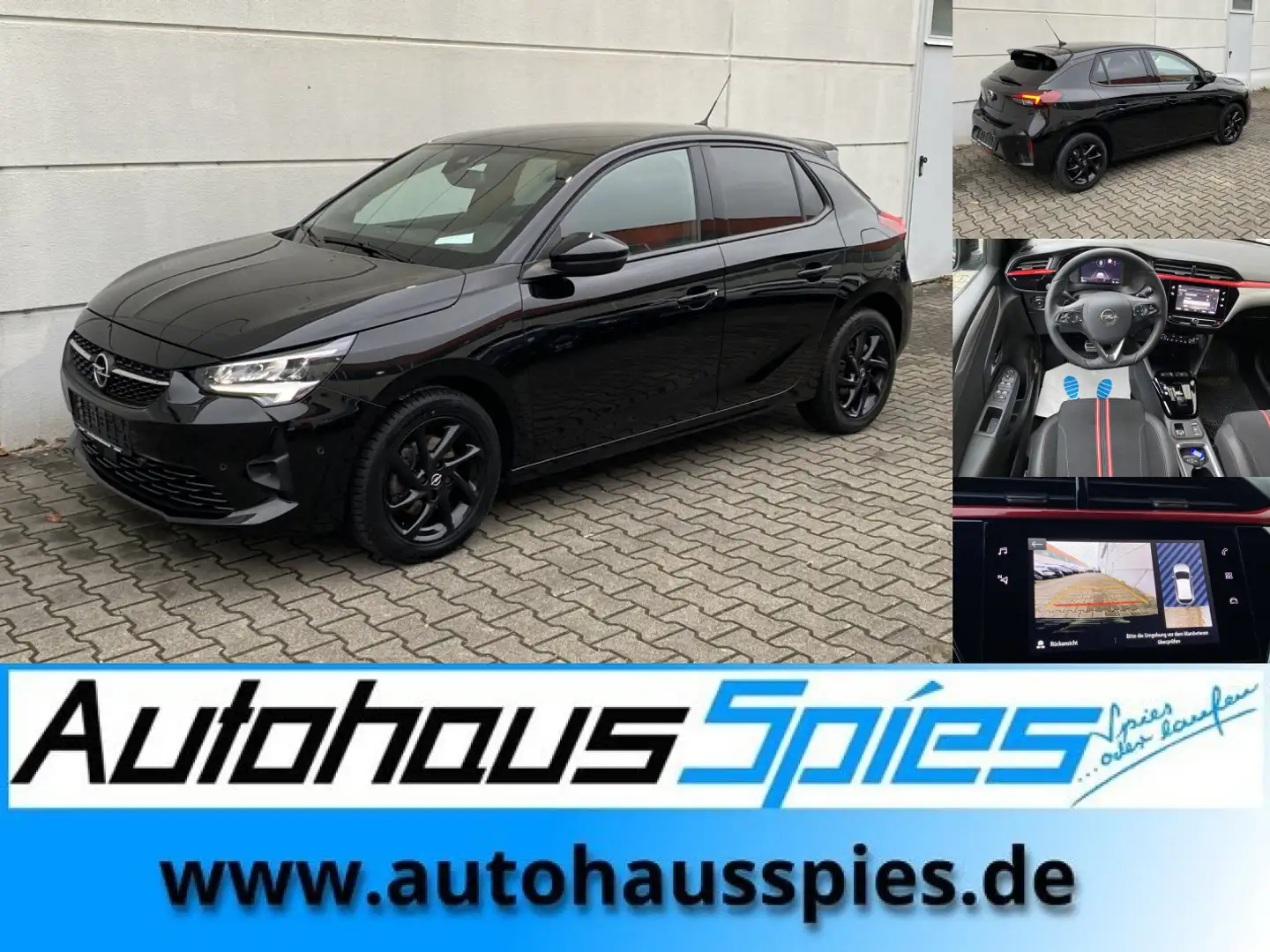Opel Corsa 1.2 Turbo AT GS Line TotwAss RKam Shz DAB CarPlay Noir - 1