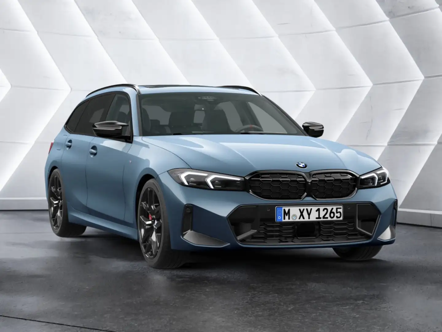 BMW 340 Mi Touring xDrive AHK ACC HUD PANO 360° Синий - 2