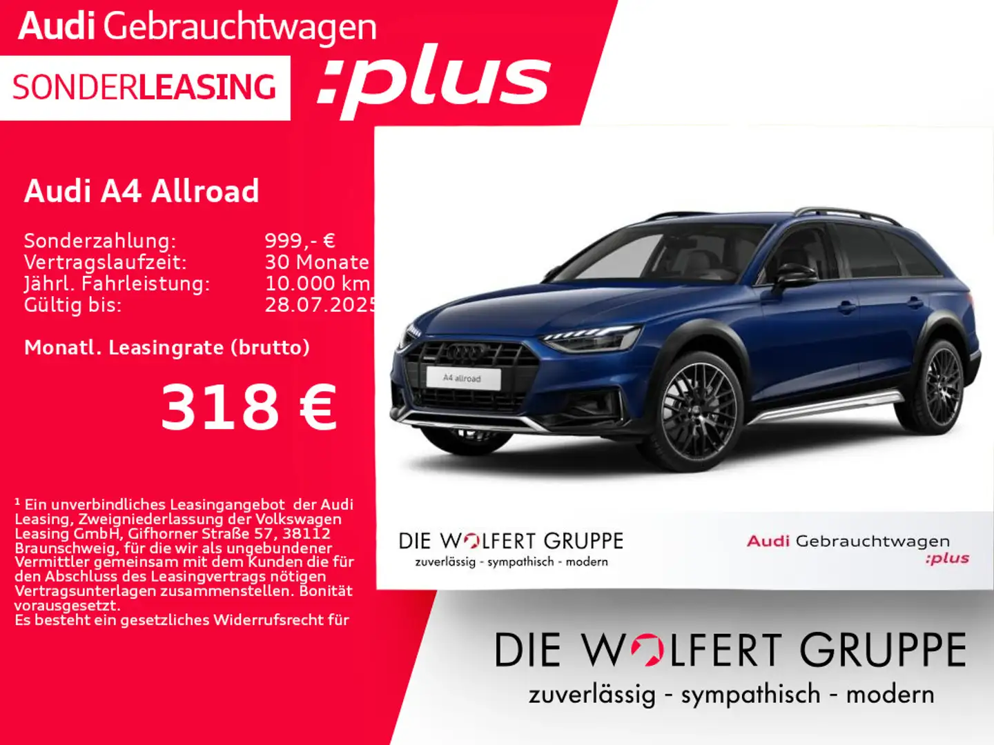 Audi A4 allroad A4 allroad quattro 45 TFSI S tronic ACC*AHK*360° Blau - 1