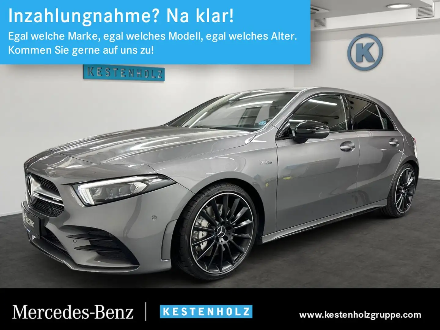 Mercedes-Benz A 35 AMG A 35 4MATIC KAMERA+MULTIBEAM+DISTRO+SOUNDSYSTEM Grau - 1