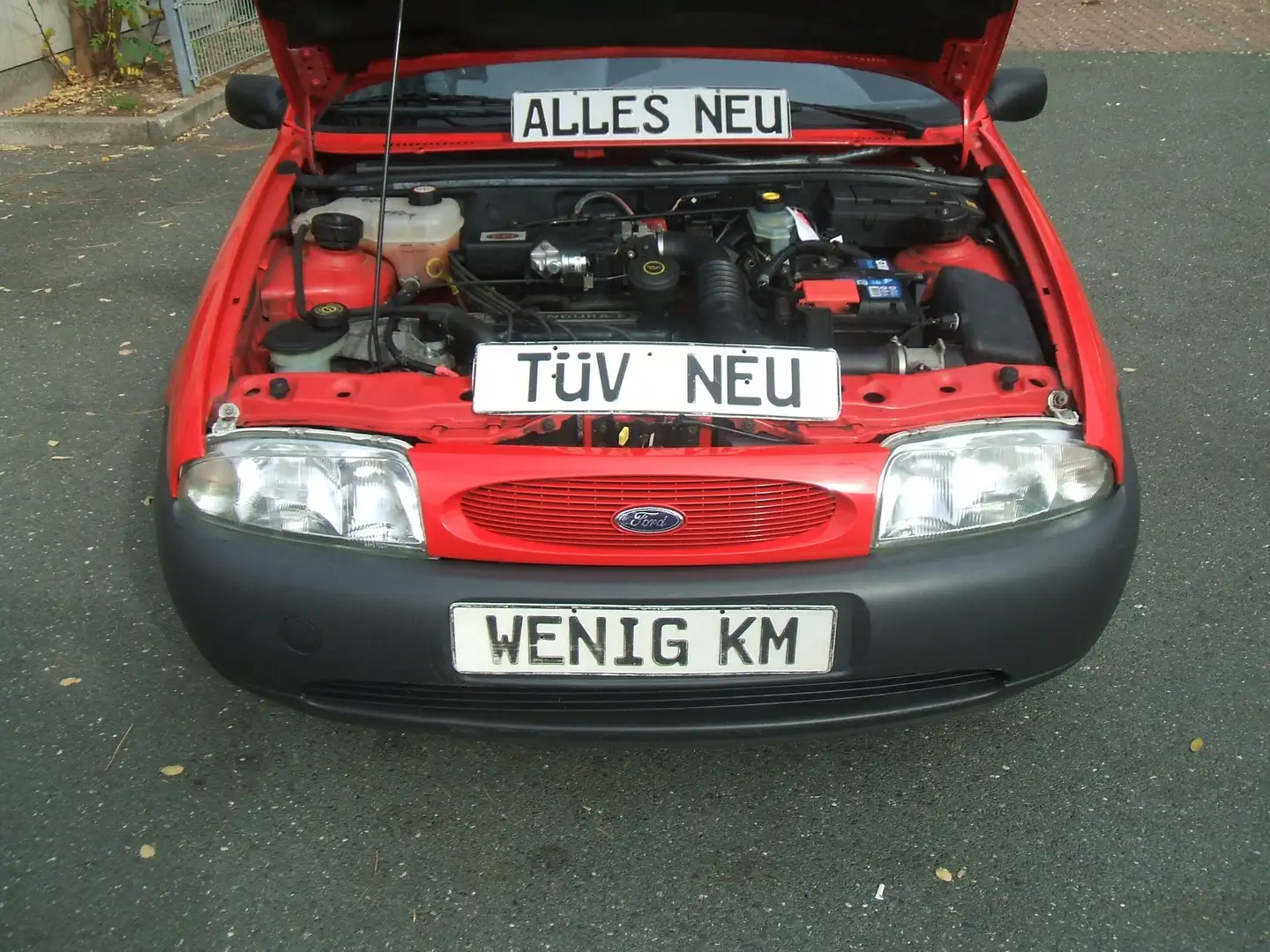 Ford Fiesta * Fast Wie Neu* 1.HAND*Auf Wunsch TÜV-ALLE-NEUS Roşu - 1