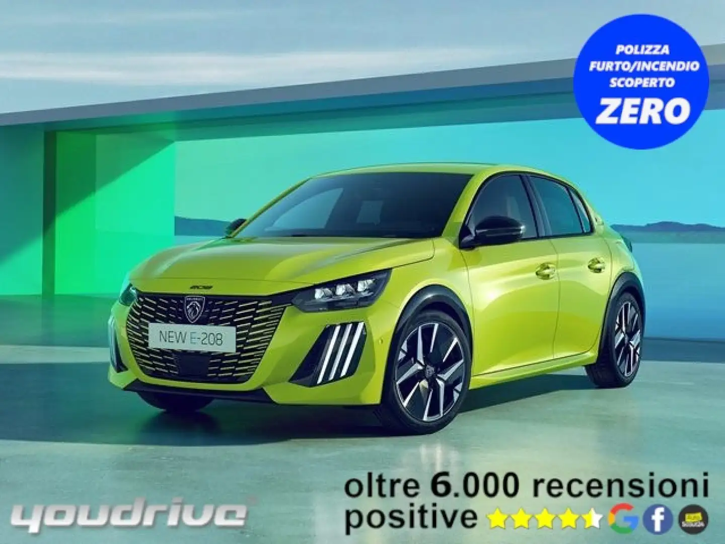 Peugeot 208 motore elettrico 136 CV 5 porte Style Verde - 1